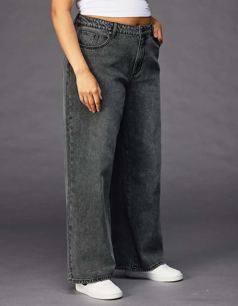Rsq Womens High Rise Baggy Jeans