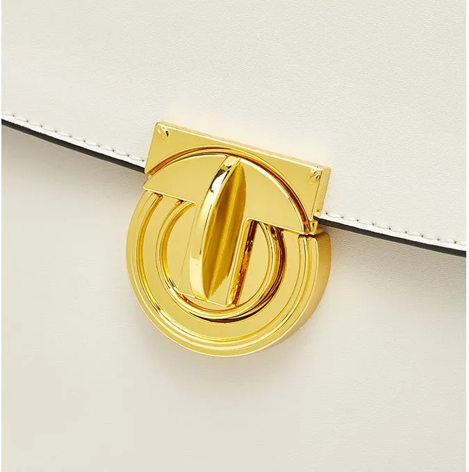 Saddle Leather Women Shoulder Bag