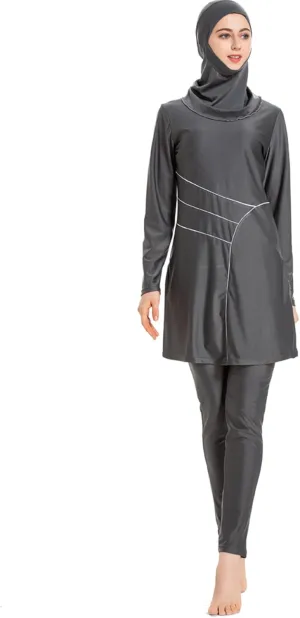 SARBUTER Muslim Swimwear for Women Modest Full Cover Swimsuit Long Sleeve Hijab Burkini