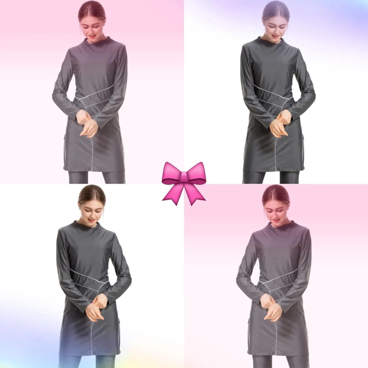 SARBUTER Muslim Swimwear for Women Modest Full Cover Swimsuit Long Sleeve Hijab Burkini