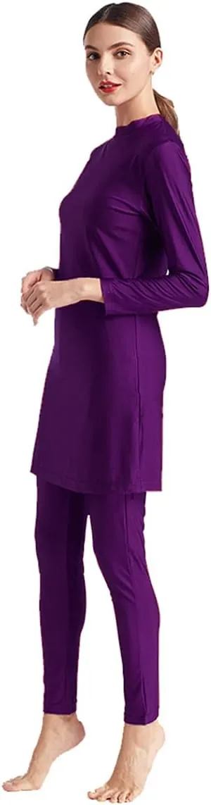 SARBUTER Women Muslim Modest Swimsuit Full Coverage Swimwear Long Sleeve Hijab Burkini Islamic Bathing Suits