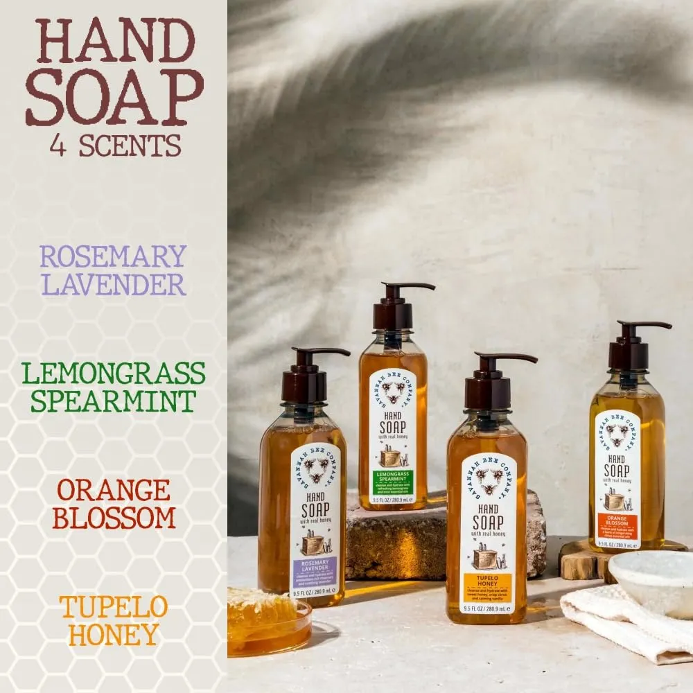 Savannah Bee Company Liquid Hand Soap - Natural Hand Soap with Essential Oils