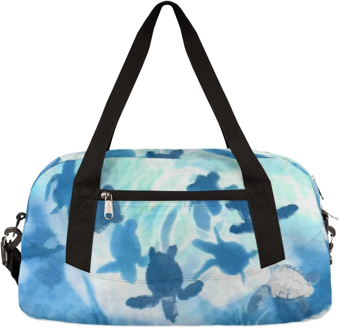 Sea Ocean Animal Turtles Kids Duffel Bag for Girls Boys Teens, Sea Turtles Pixel Wind Dance Bag Overnight Small Duffel Bag Carry On Weekend Sports Gym Travel Bag for School Practice Gymnastics Ballet