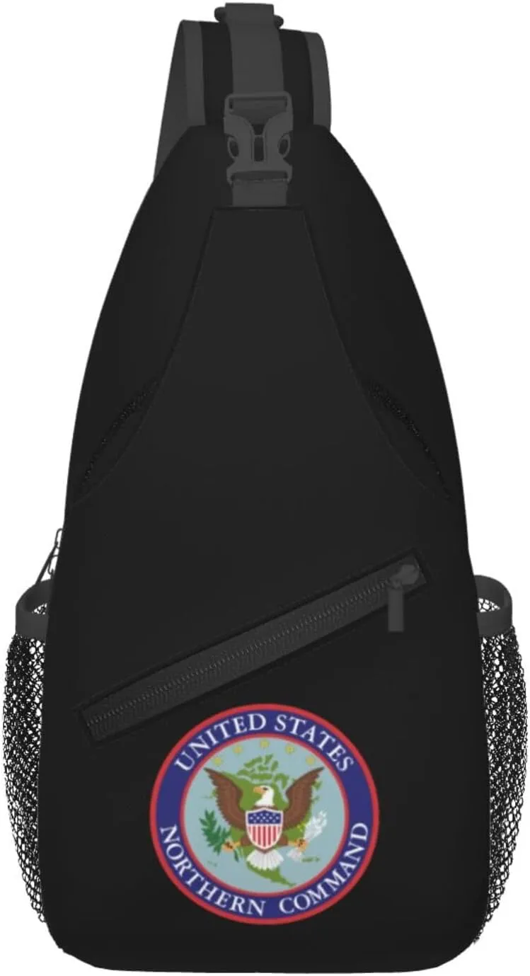 Seal of the United States Northern Command Crossbody Bags For Women Men Chest Backpack Gym Shoulder Bag Travel Outdoor Sports Casual Crossbody Bags