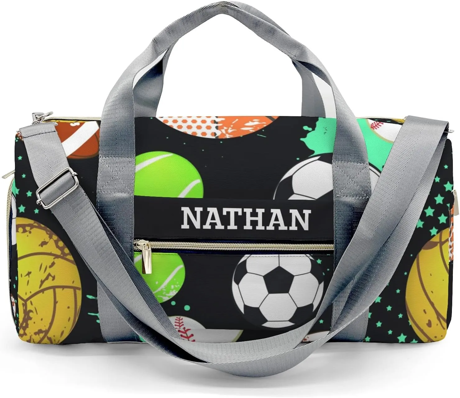 Seamless Sport Balls Personalized Travel Duffel Bag Custom Waterproof Overnight Bag for Gym Sport Swim Bags Travel Assistant