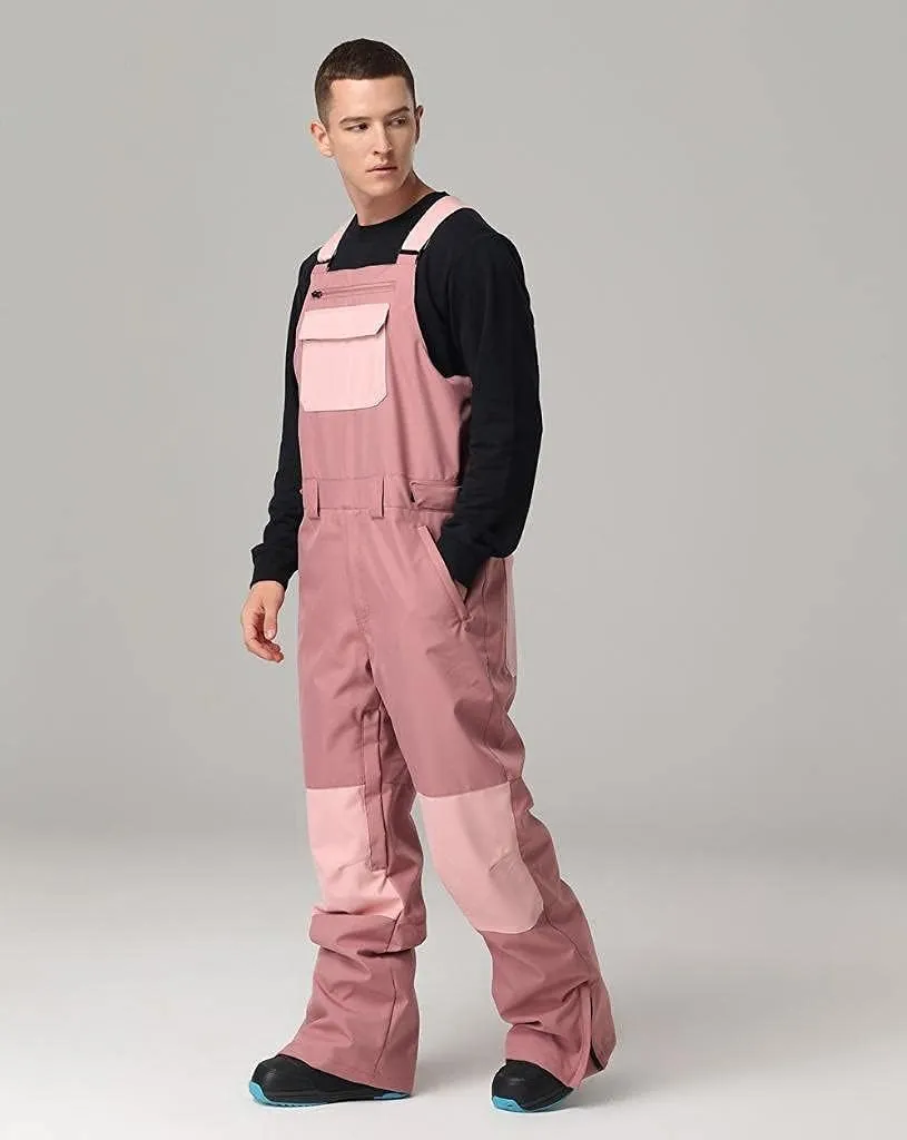 SEARIPE Women and Mens Snow Bibs Adjustable Overalls Pants Wear-resistant Bib Hiking Climbing Insulated Ski Pants