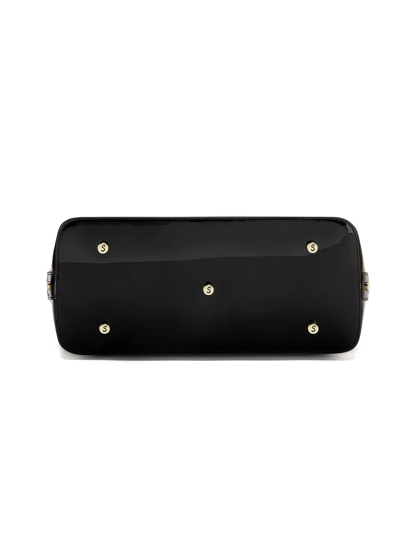 SHELLY PATENT LEATHER DOME BAG- SN80-6801-SALE
