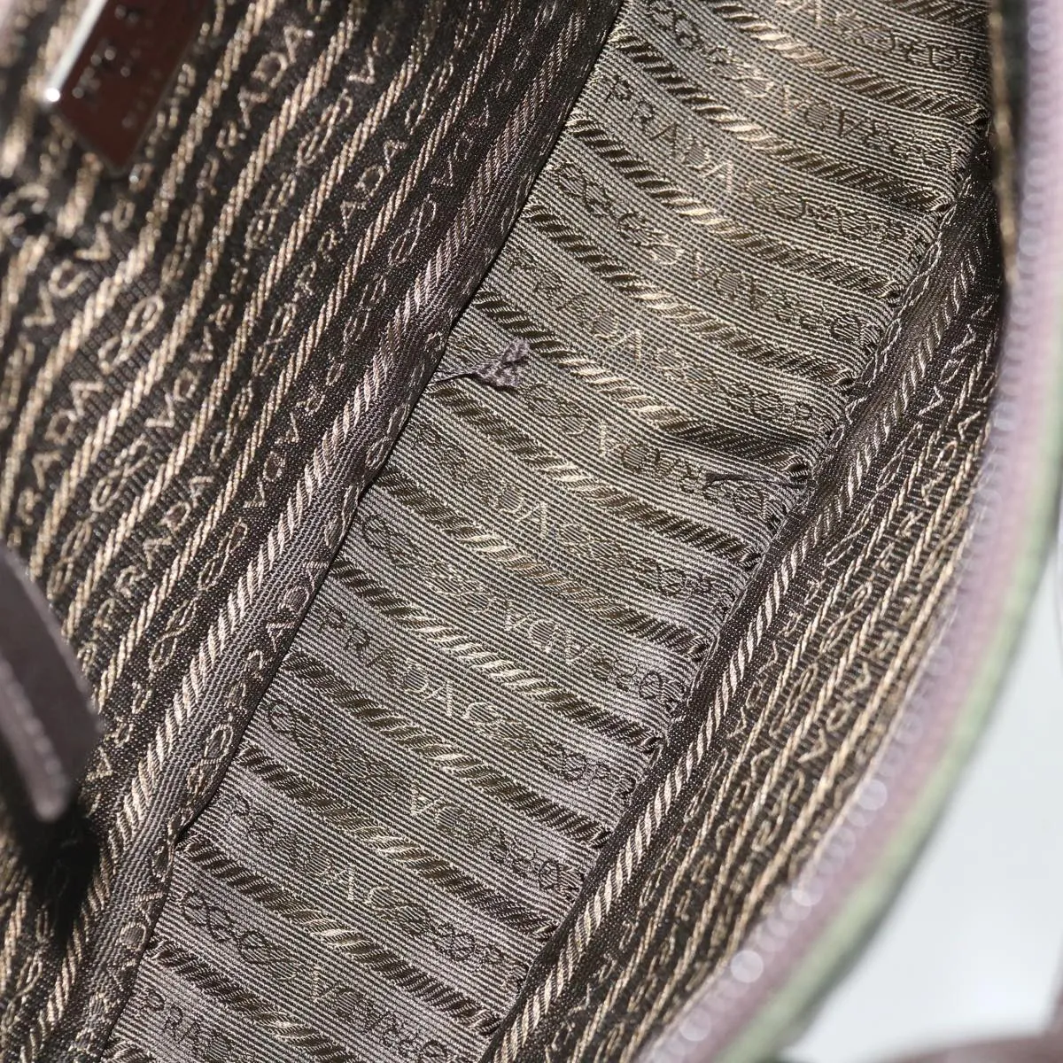 Shoulder Bag Automation-ready Khaki 70585 Durable Nylon PRADA