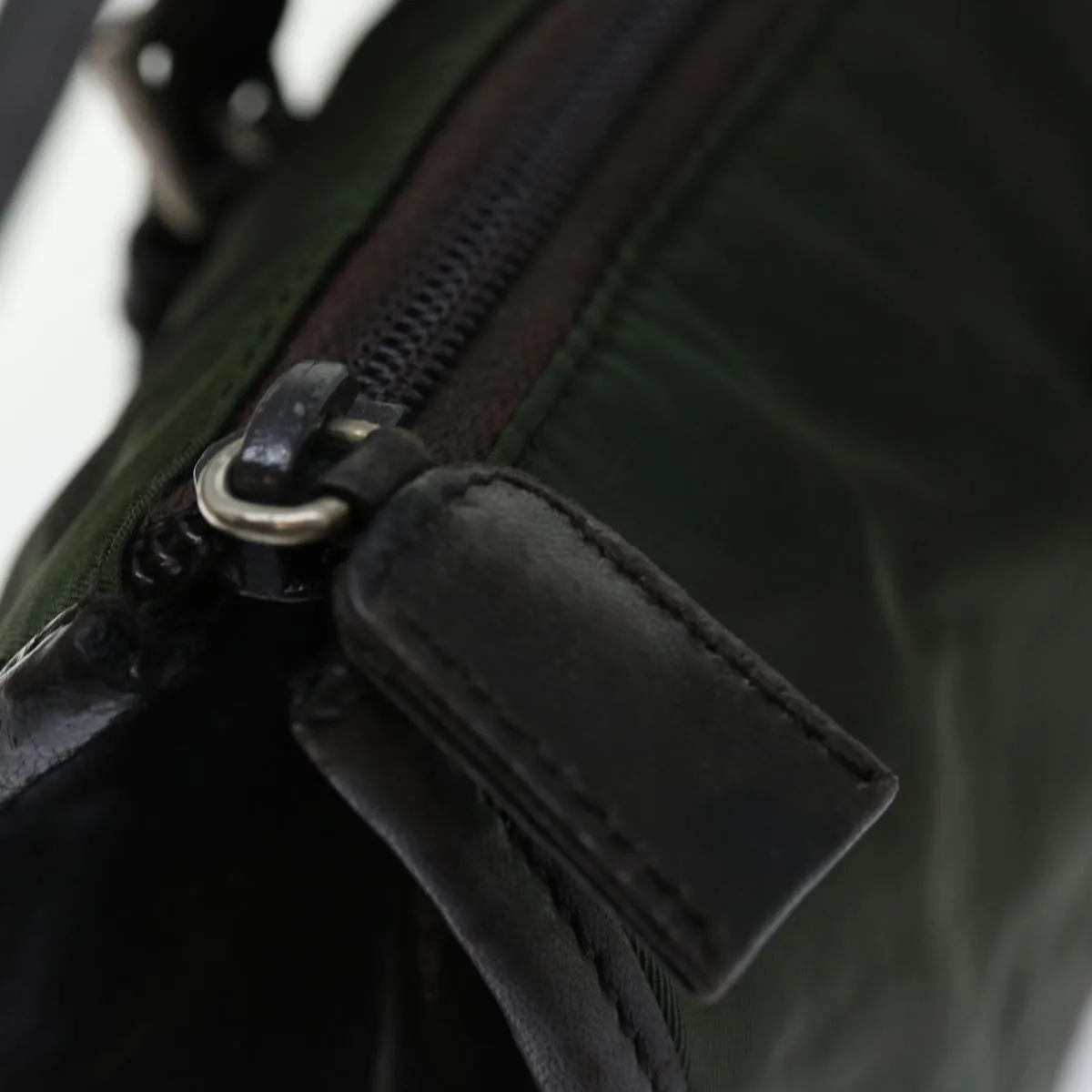 Shoulder Bag Automation-ready Khaki 70585 Durable Nylon PRADA