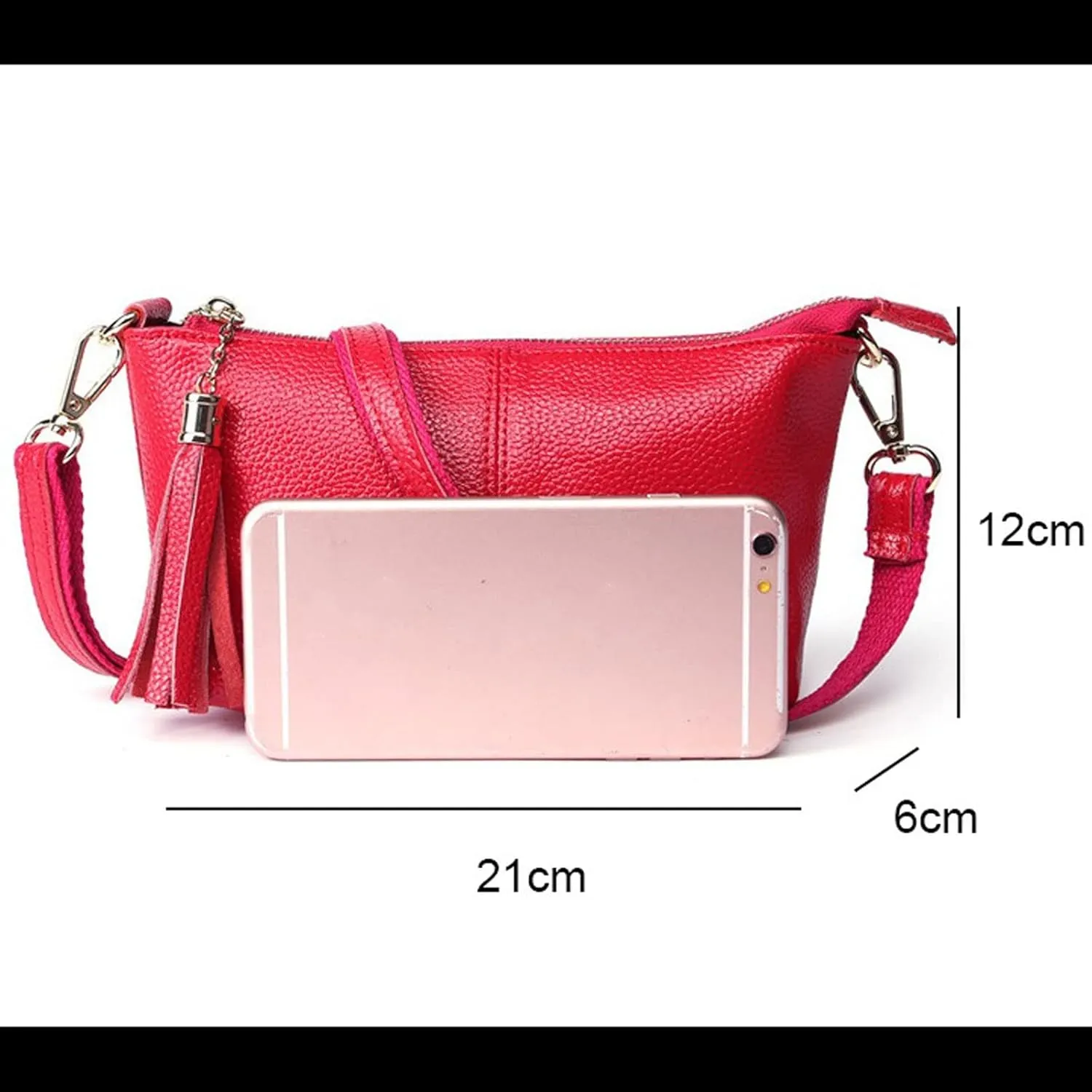 Shoulder Bags Purses and Handbags Women BagsClutch Bag Genuine Leather Women’s Crossbody Bags for Woman Shoulder Bag(Black)