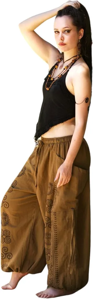 Siamrose Yoga Harem Pants Men Women Baggy Casual Lounge Trousers Adjustable Length 2 Pockets