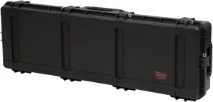 SKB iSeries 6018-8 60 Inch Waterproof Utility Protective Case with Wheels, Layered Foam Interior, and Stainless Steel Protector Clips, Black