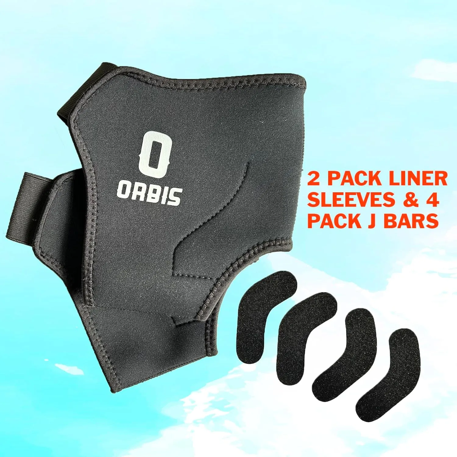Ski & Snowboard Boot Fitting Liner Sleeve with 4 Pack J Bars, Reduce Heel Lift and Ankle Blisters, Small & Large (Small)
