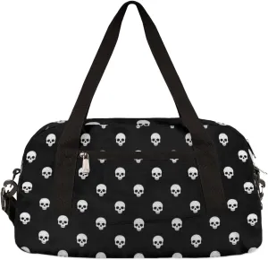 Skulls Kids Duffel Bag for Girls Boys Teens, Skull Oil Painting Dance Bag Overnight Small Duffel Bag Carry On Weekend Sports Gym Travel Bag for School Practice Gymnastics Ballet