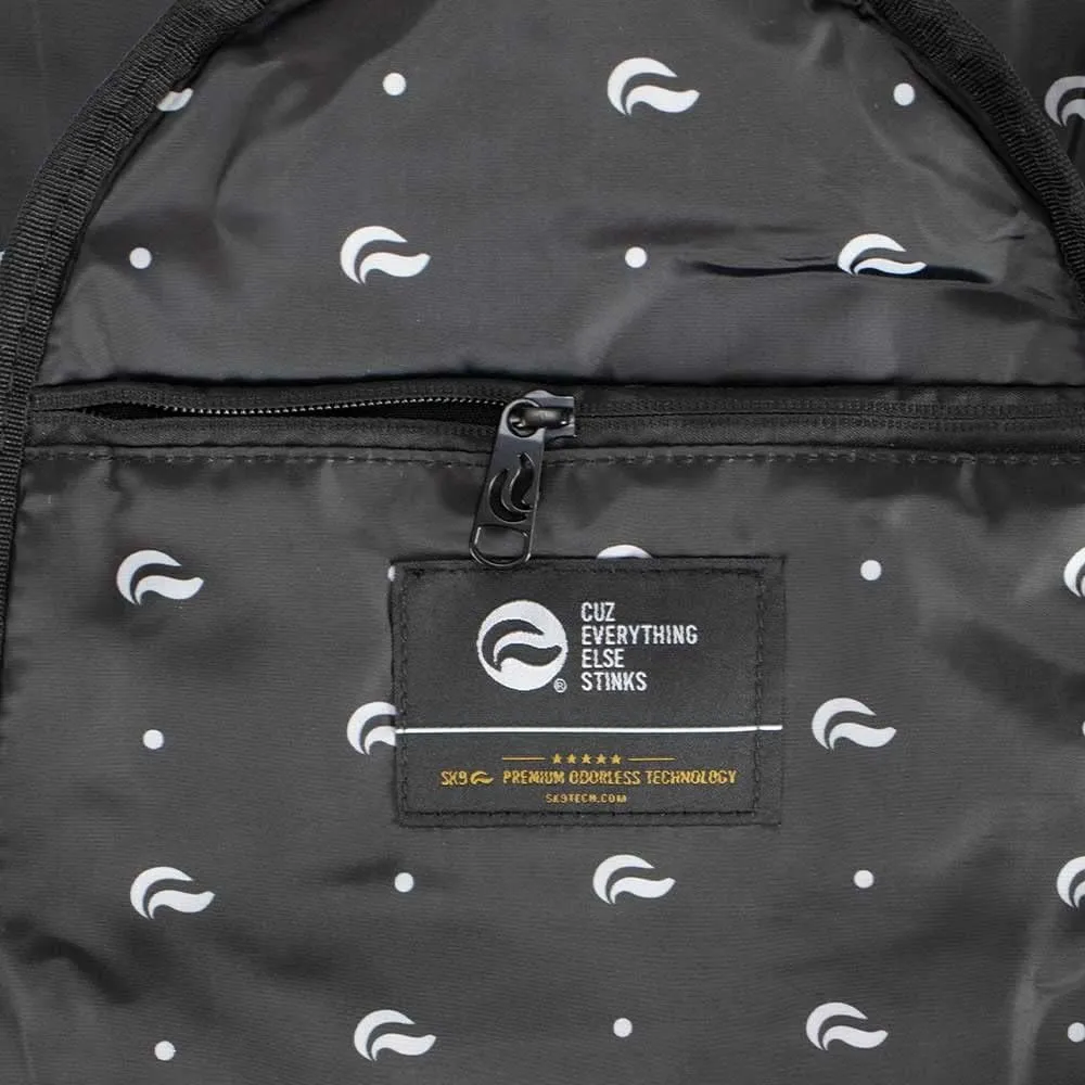 Skunk Mini Backpack- Smell Proof (Blue Brocade)
