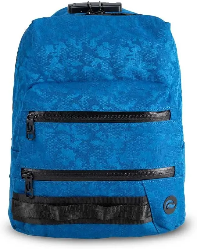 Skunk Mini Backpack- Smell Proof (Blue Brocade)