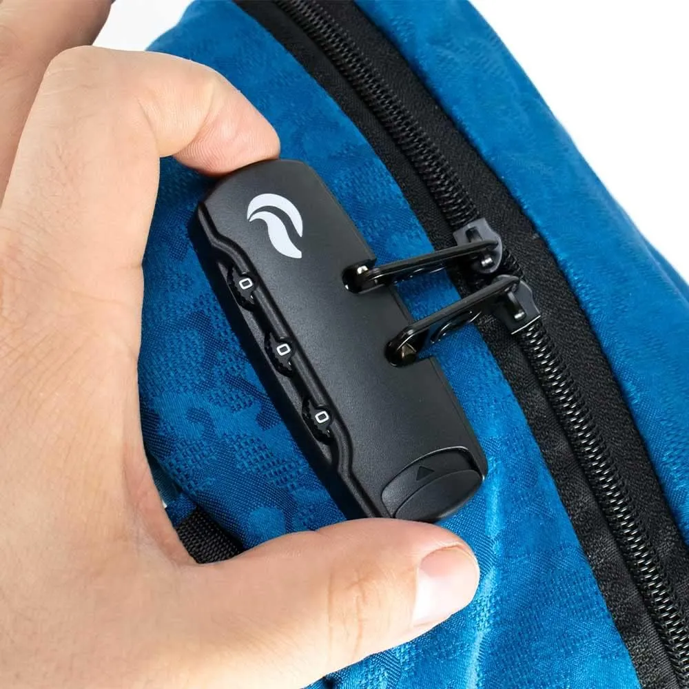 Skunk Mini Backpack- Smell Proof (Blue Brocade)