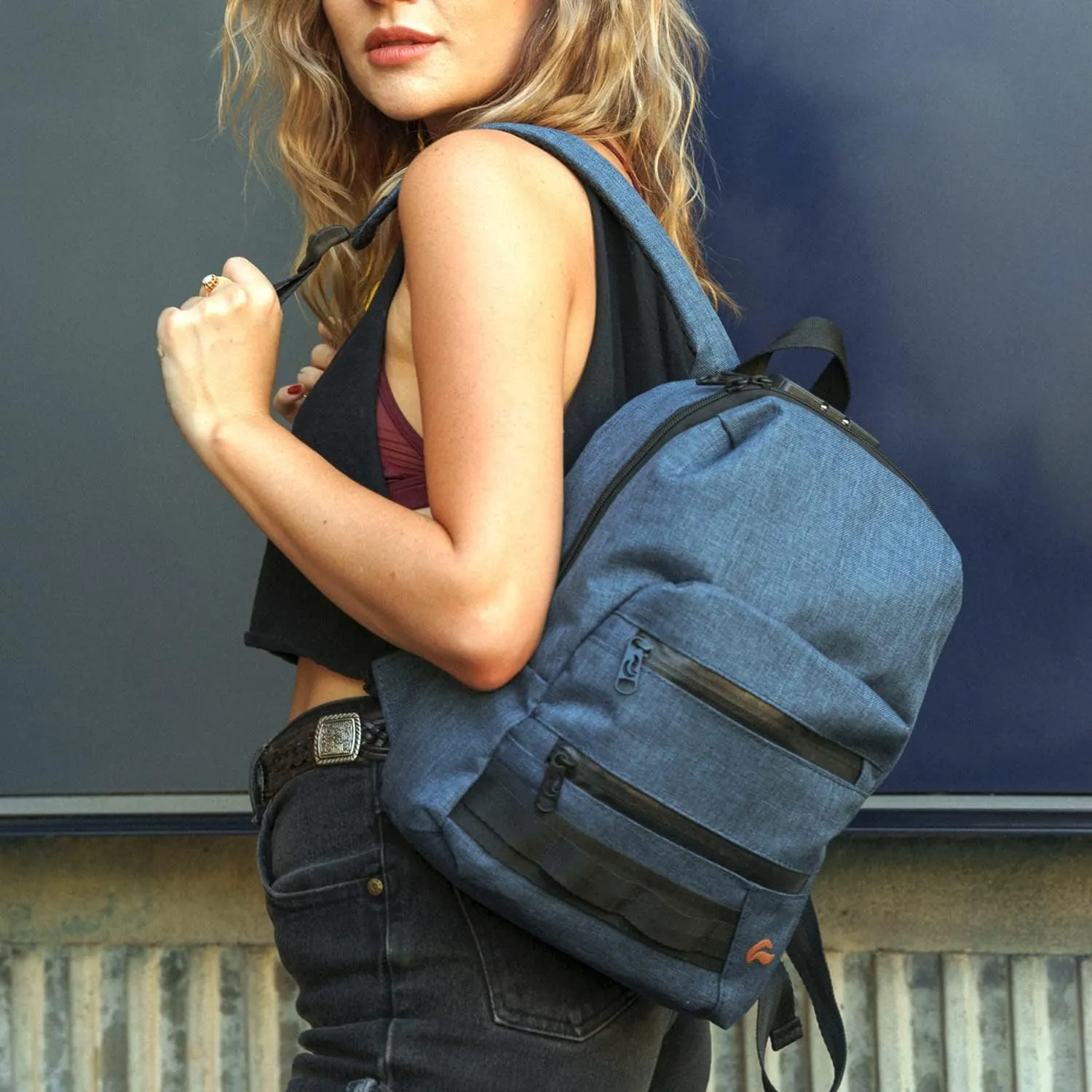 Skunk Mini Backpack- Smell Proof (Blue)
