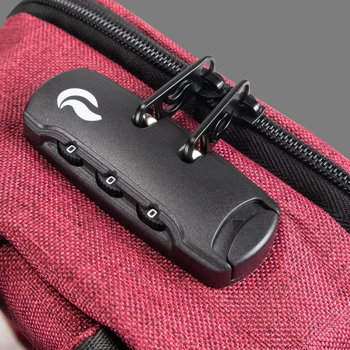 Skunk Mini Backpack- Smell Proof (Burgundy)