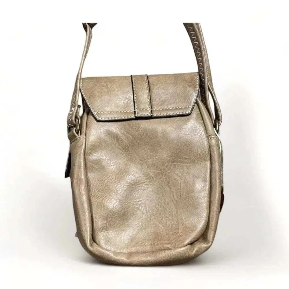 Sling Bag - Tan PU Leather