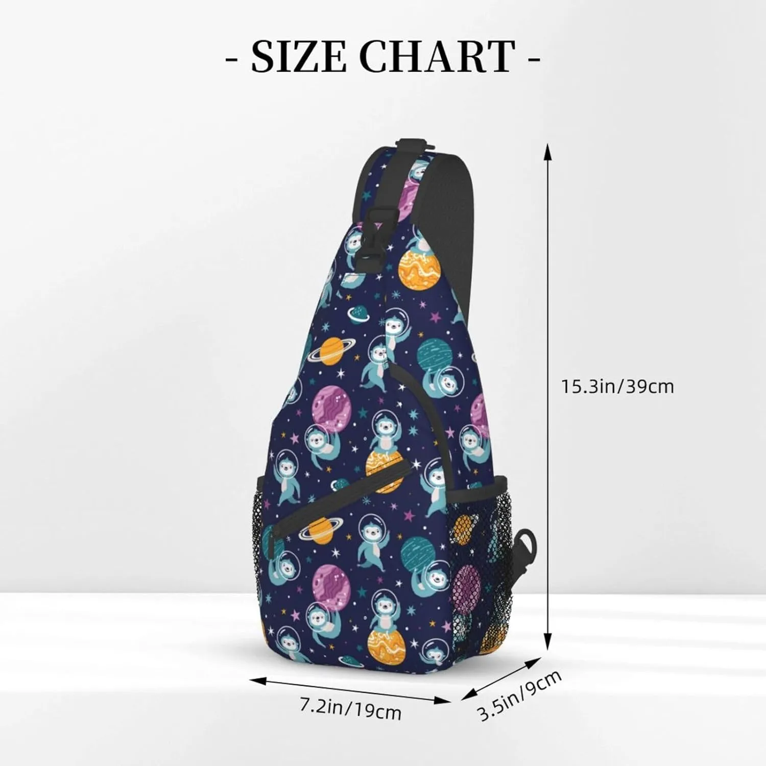 Sloth Sling Backpack Chest Bag Crossbody Shoulder Bag Gym Cycling Travel Hiking Daypack For Men Women
