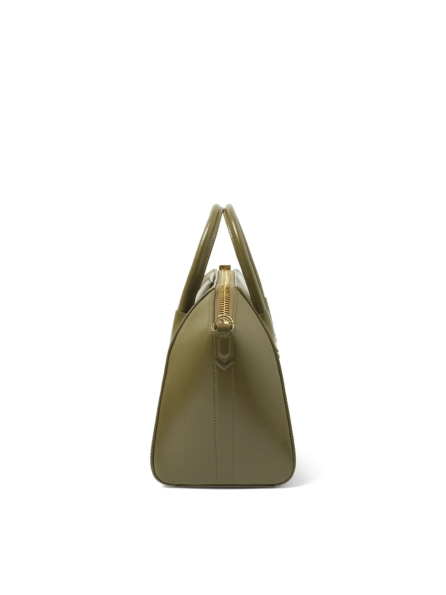 Small Antigona Bag in Box Leather in Dark Khaki