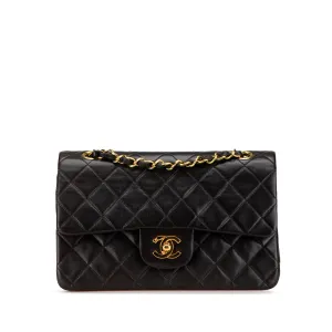 Small Classic Lambskin Double Flap