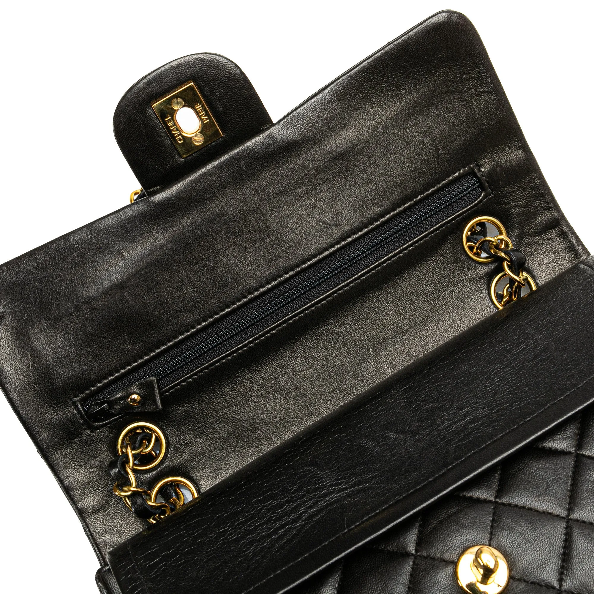 Small Classic Lambskin Double Flap