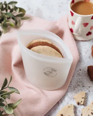 Small reusable silicone pouch - 500mL