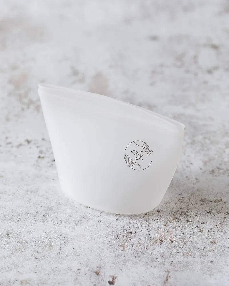 Small reusable silicone pouch - 500mL