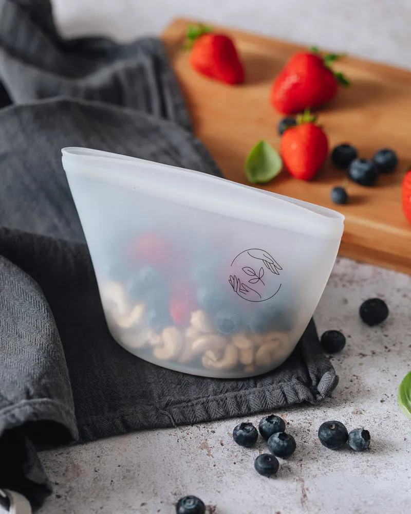 Small reusable silicone pouch - 500mL