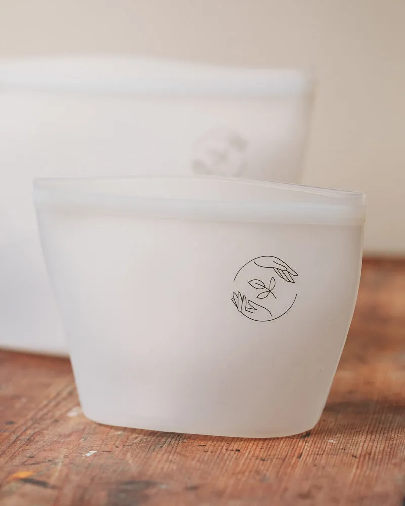 Small reusable silicone pouch - 500mL
