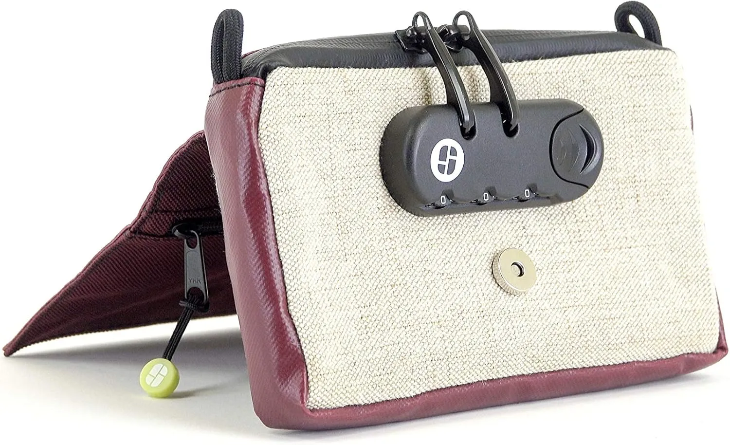 Smell Proof, Locking Bag: The Highland by STASHLOGIX (Burgundy)