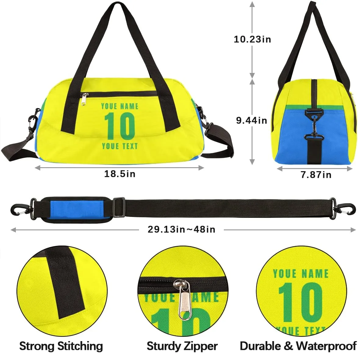 Soccer Kids Duffel Bag for Girls Boys Teens, World Cup Soccer Overnight Small Duffel Bag Carry On Weekend Sports Gym Travel Bag for Campus Activities