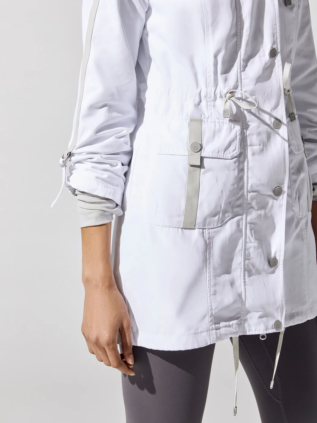 Solid Anorak - White