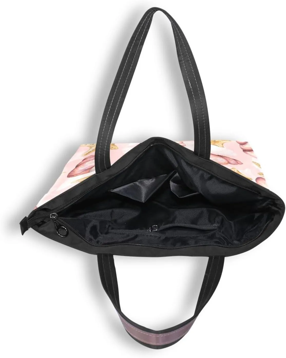 Spacious Ladies Work Bag Organizer Zippered Tote Water-Resistant Shoulder Handbag for Office & Travel