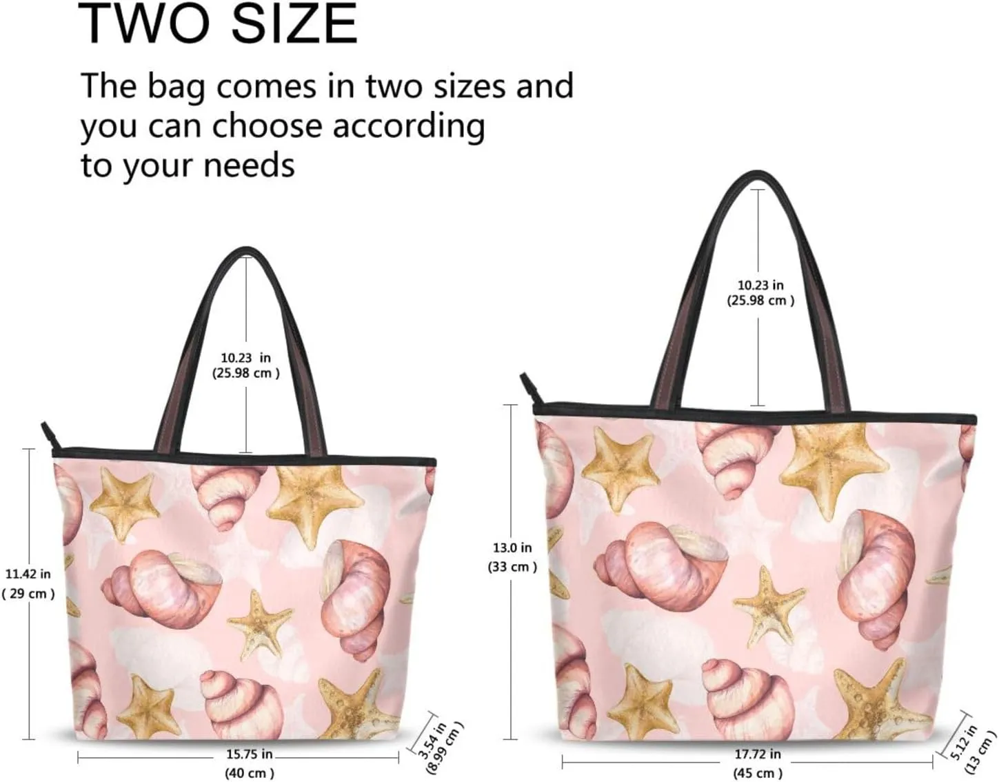 Spacious Ladies Work Bag Organizer Zippered Tote Water-Resistant Shoulder Handbag for Office & Travel
