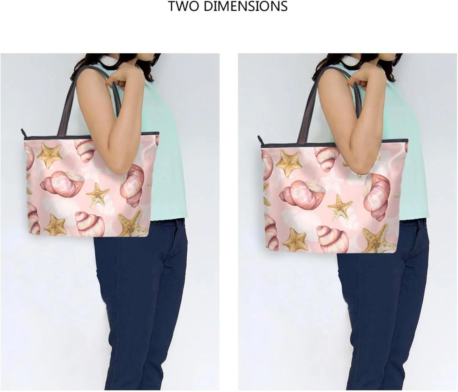 Spacious Ladies Work Bag Organizer Zippered Tote Water-Resistant Shoulder Handbag for Office & Travel