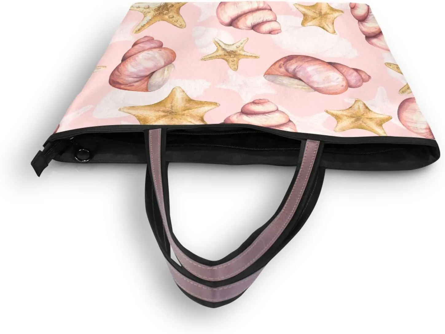 Spacious Ladies Work Bag Organizer Zippered Tote Water-Resistant Shoulder Handbag for Office & Travel