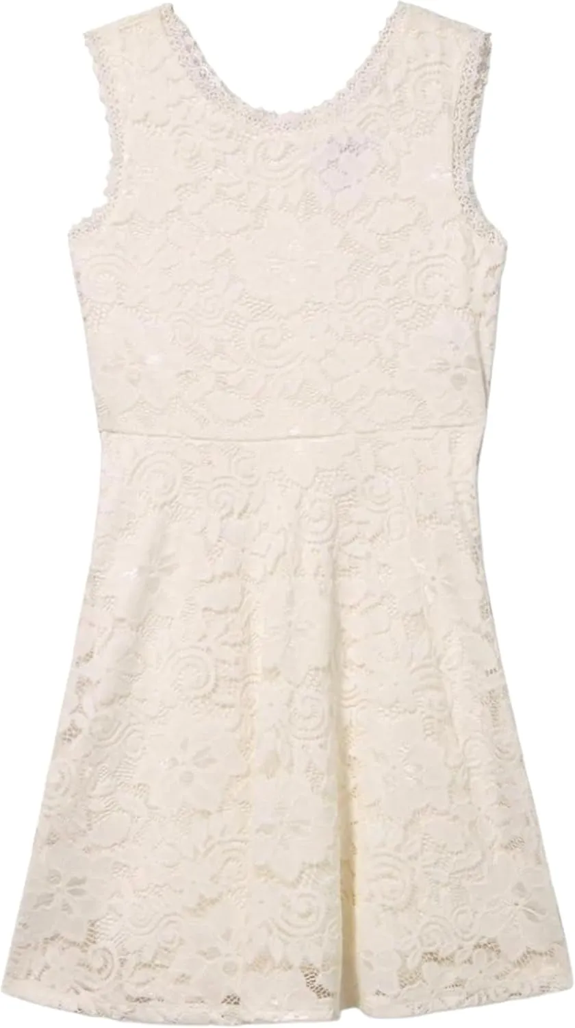 Speechless Girls' Allover Lace Skater Party Dress