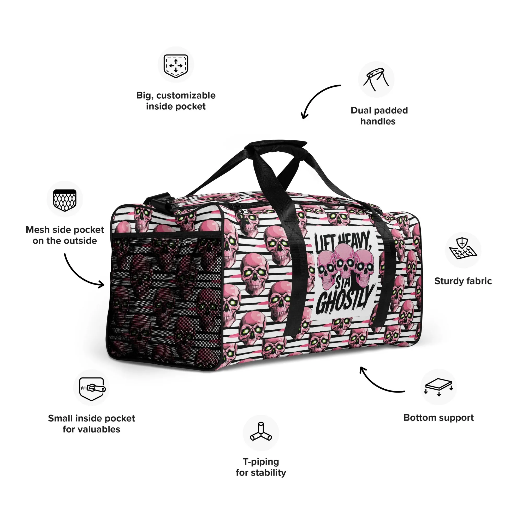 Spooky and Strong - The Ghostly Gym Duffle