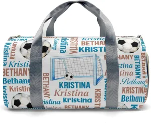 Sport Player Duffle Bag for Travel, Carry on Bag Travel Bags Soccer Ball Canvas Travel Duffel Bag Overnight Weekend Gym Bag Carry On Luggage Bags