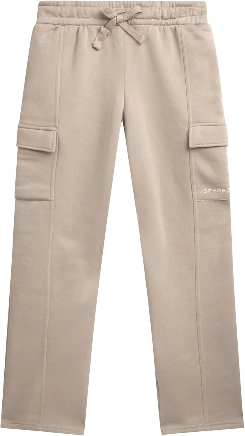 Spyder Women's Cargo Sweatpants - Cozy Fleece Joggers for Women with Adjustable Drawstring Waist and Pockets (Sizes: S-XL)