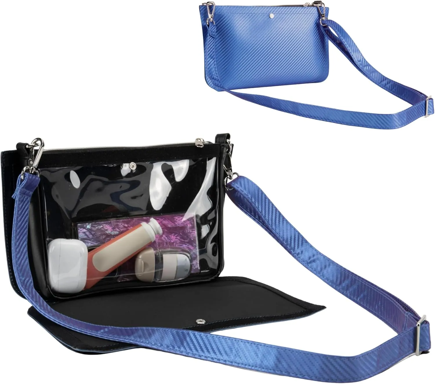 Stadium Bag Full Set - Clear Bag with Removable Outer Wrap, Stadium Approved Clear Bag for Concerts, Sports, Events