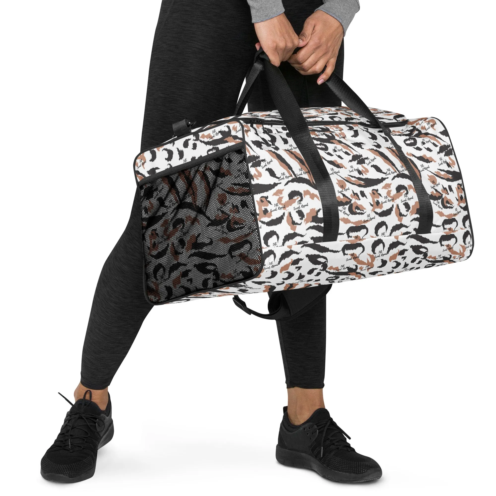 Stay Motivated - The 'Lift, Sweat, Repeat' Gym Duffle
