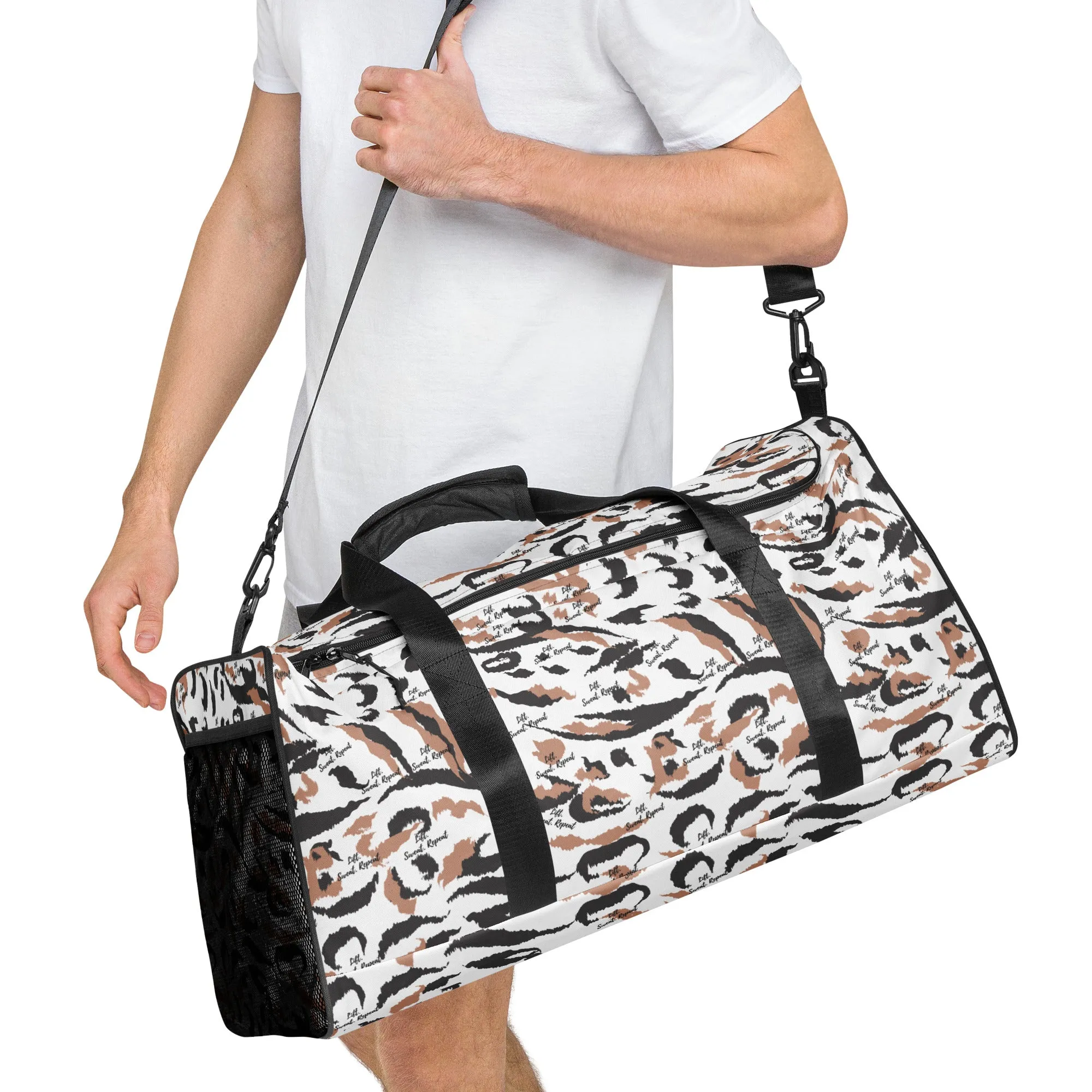 Stay Motivated - The 'Lift, Sweat, Repeat' Gym Duffle