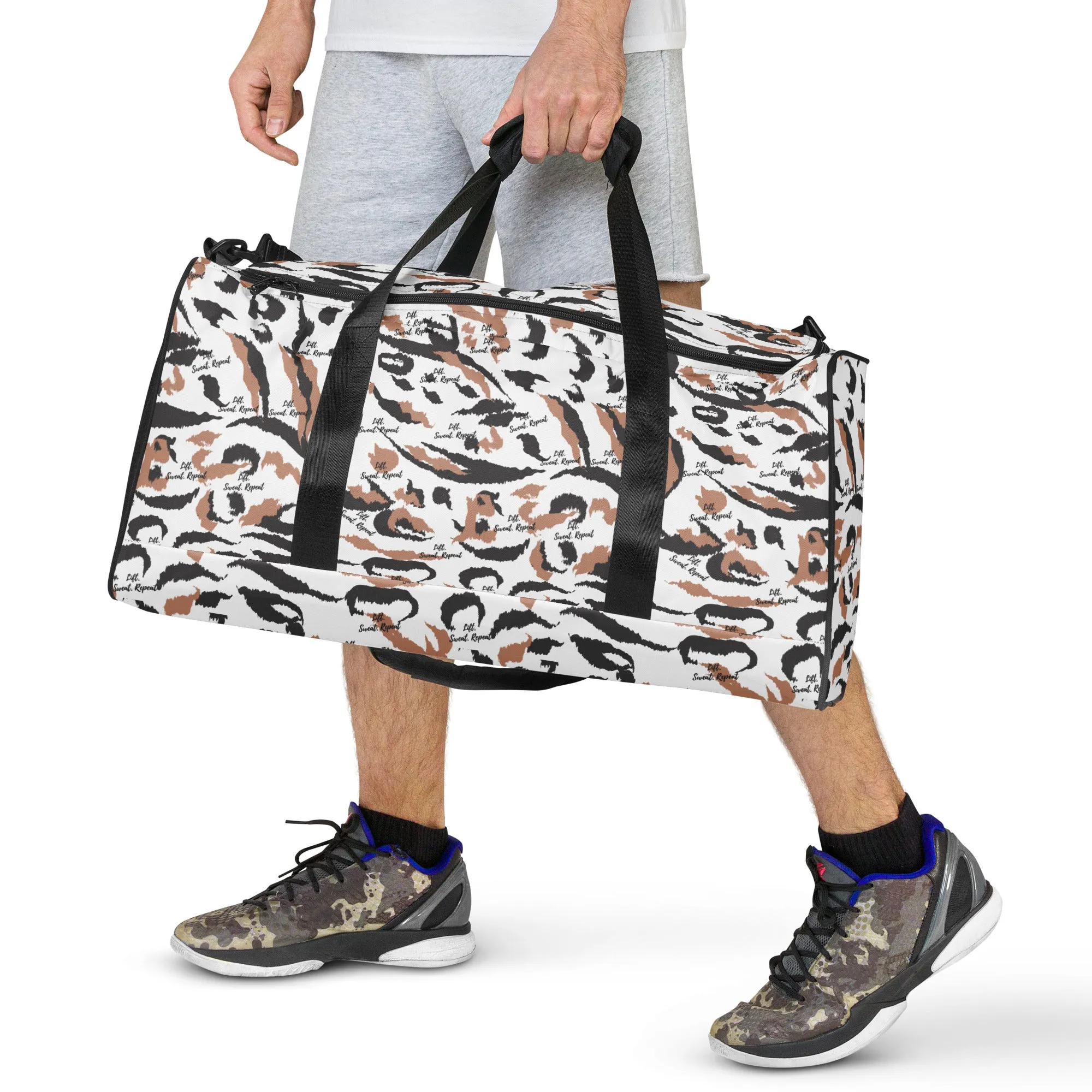 Stay Motivated - The 'Lift, Sweat, Repeat' Gym Duffle
