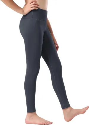 Stelle Girl's Fleece Lined Leggings Youth High Waist Warm Winter Athletic Yoga Pants with Hidden Pocket