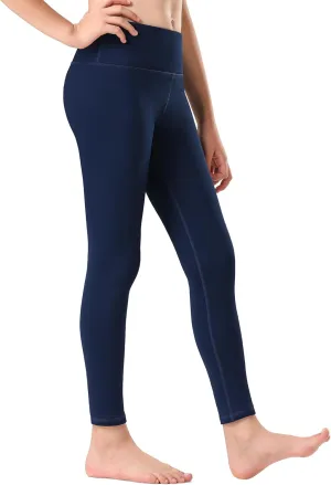Stelle Girl's Fleece Lined Leggings Youth High Waist Warm Winter Athletic Yoga Pants with Hidden Pocket