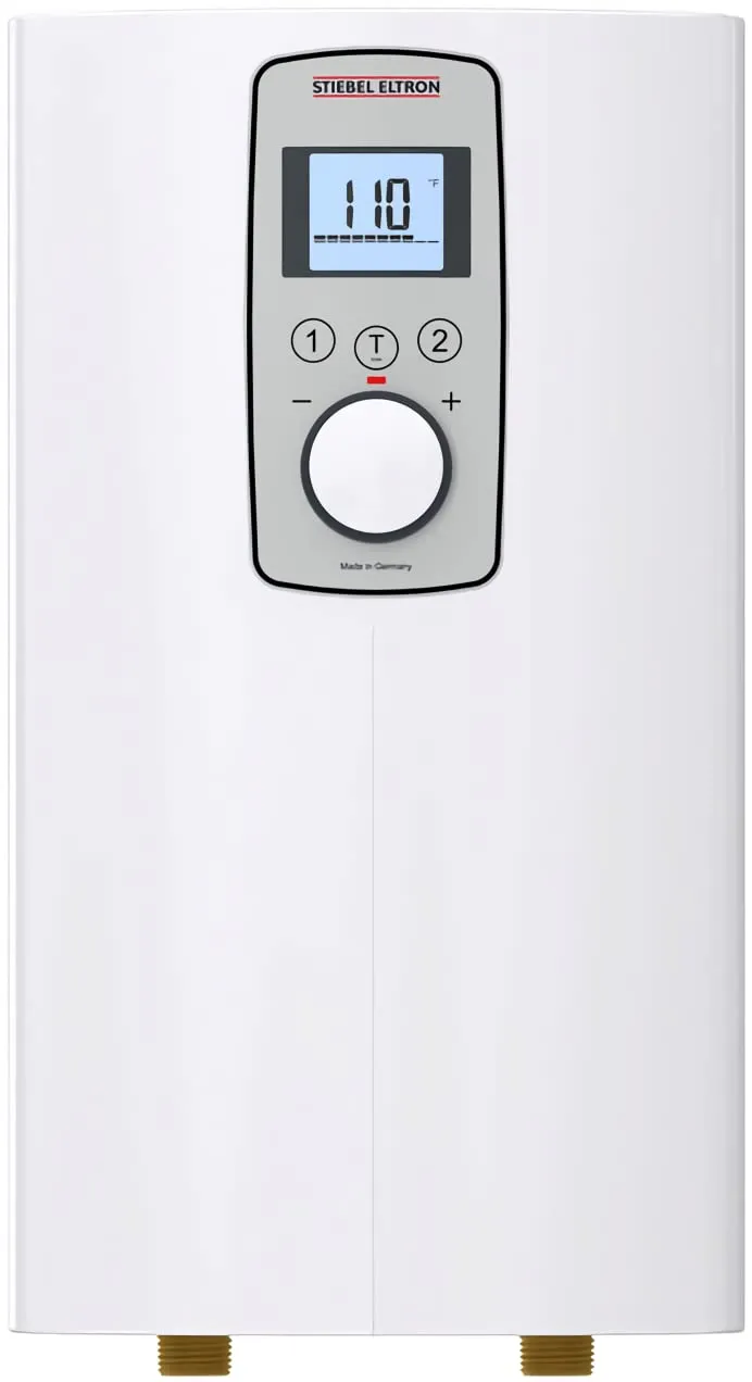Stiebel Eltron 200059 Model DHC-E 12/15-2 Trend Point-of-Use Electric Tankless Water Heater, Direct Coil Heating System, Switchable kW Power Output, Backlit Display, Adjustable Temperature